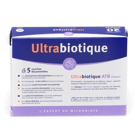 Ultrabiotique Atb Protect G Lules Probiotiques Flore Intestinale