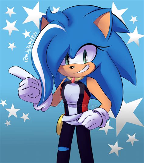 Sonica The Hedgehog By Drspyn On Deviantart