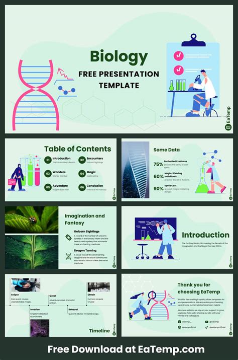 Free Biology Powerpoint Presentation Template Eatemp