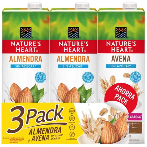 Pack Bebida De Almendra Natures Heart Sin Azúcar Botella 946ml Paquete