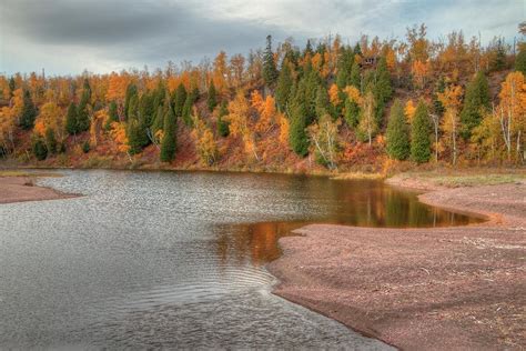 Gooseberry Falls State Park In Minnesota During Autumn On The North