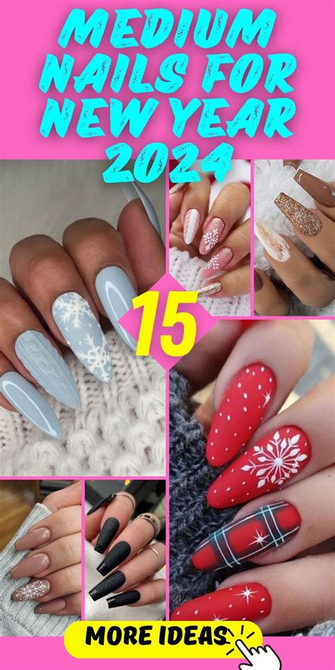 15 Stunning Medium Nail Ideas For New Year 2024 Acrylic Pink White