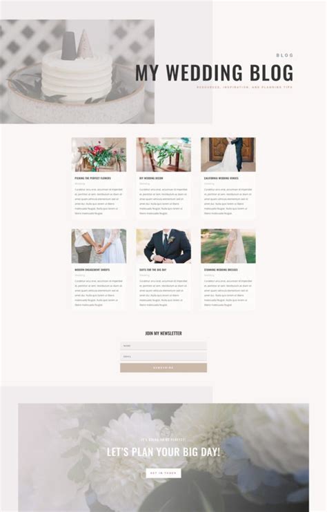 Get a FREE Wedding Planner Layout Pack for Divi