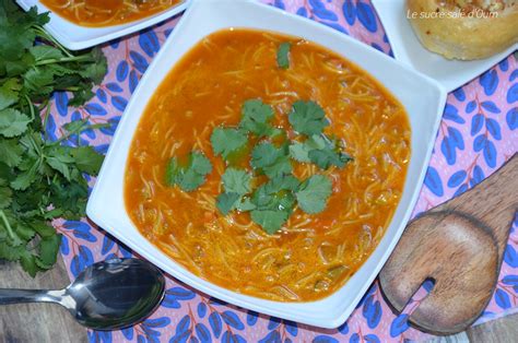 Chorba Vermicelle Aux L Gumes Sans Viande Le Sucr Sal D Oum Souhaib