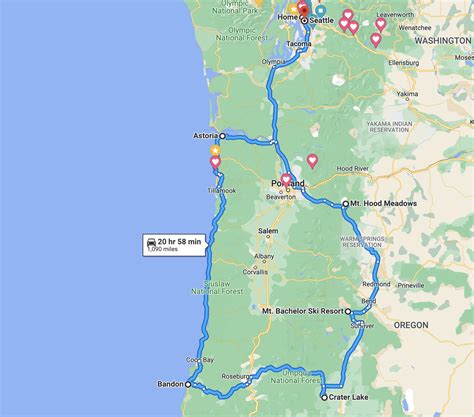 Seattle to Mt. Bachelor : r/roadtrip