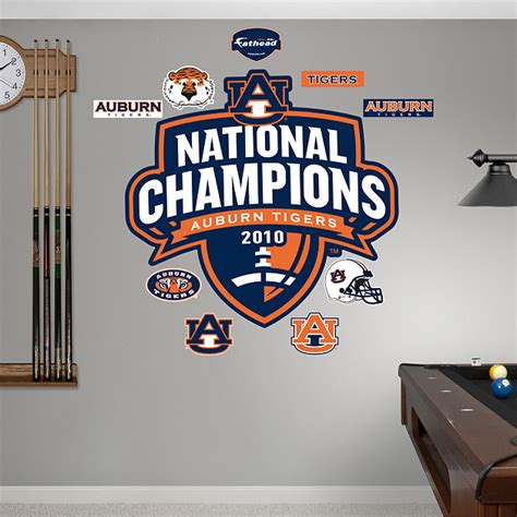 Auburn Tigers 2010 National Champions Logo Wall Decal | Shop Fathead ...