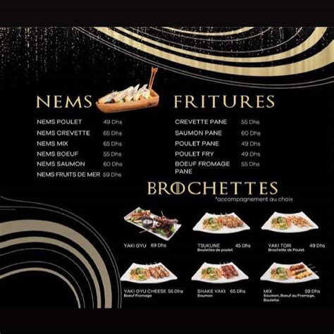 Menu Soya Box Sushis Wok Casablanca Les Meilleurs Restaurants Du Maroc