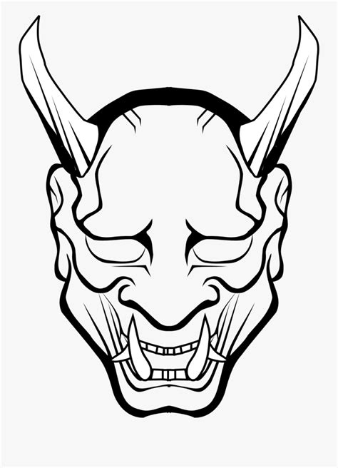 Oni Mask Drawing , Free Transparent Clipart - ClipartKey