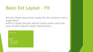 Sencha Extjs Learning Part Layout And Container In Sencha Extjs