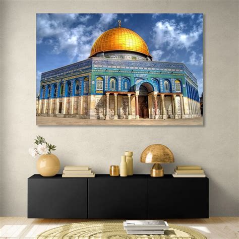 Masjid Al Aqsa Islamische Wandkunst Islamische Malerei Auf Leinwand Masjid Al Aqsa Architektur