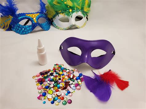 DIY Craft DIY Mardi Gras Mask Mask DIY Kit Mardi Gras Mask | Etsy