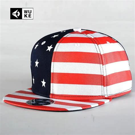 Wuke New American Flag Star Striped Baseball Caps For Men And Women