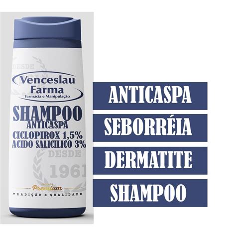 Shampoo Ciclopirox olamina acido salicílico 100ml em Promoção na Americanas