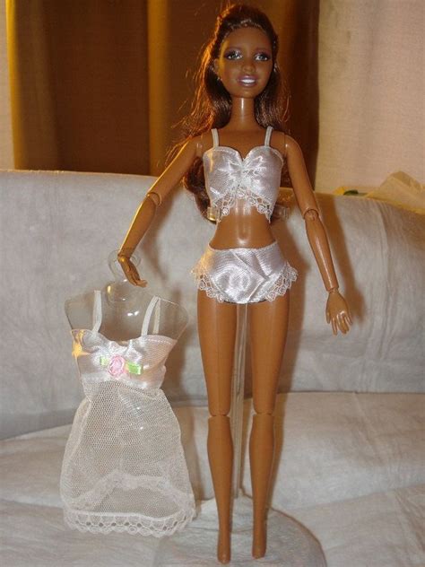 White 3 Piece Lingerie Set For Barbie Dolls Ed309 7 50 Via Etsy