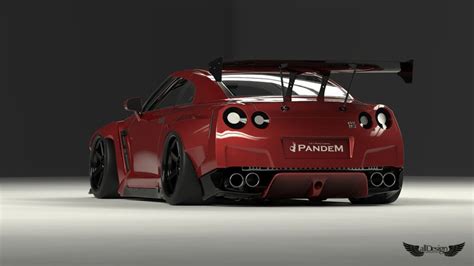 Wide Body Kit Pandem Rocket Bunny Nissan Gt R R35 Ver1