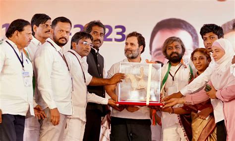 Rahul Gandhi In A Rally In Karnataka Targets Bjp Rss For Attacking