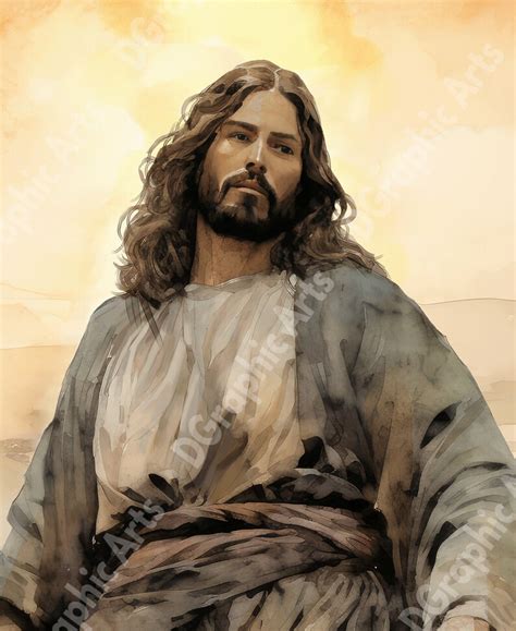 Jesus Porträt digitaler Download Jesus Kunstdruck Jesus Kunst