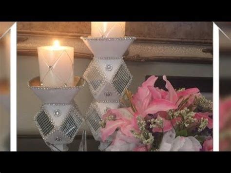 Diy Dollar Tree Glam Candle Holders