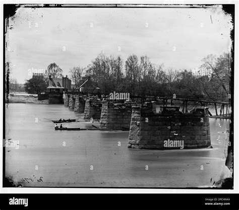 Richmond Virginia Ruins Of Mayos Bridge Civil War Photographs 1861