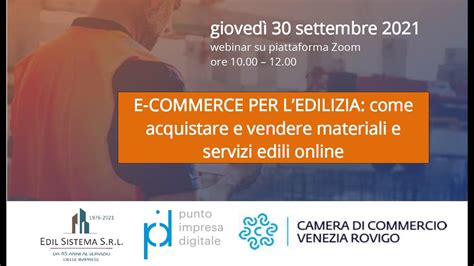 Webinar E Commerce Per L Edilizia Come Acquistare E Vendere Materiali