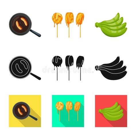 Vector Design Of Natural And Vegetarian Icon Collection Of Natural And