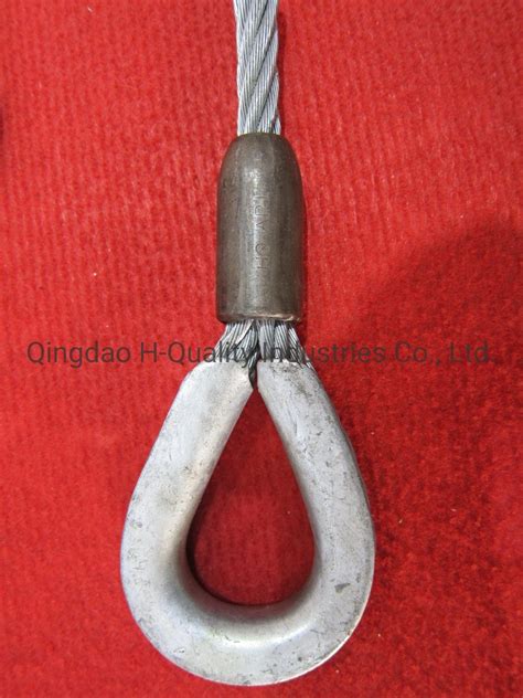 Flemish S505 Eye Steel Swaging Sleeves For Wire Rope Connecting Steel