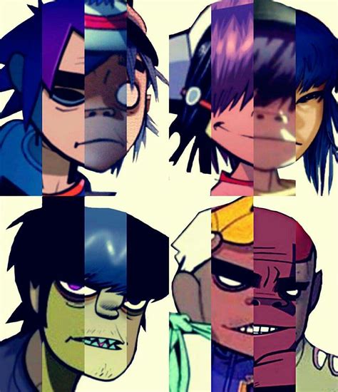 Gorillaz Y Sus Evoluciones Gorillaz Fanart Gorillaz Band Monkeys Band