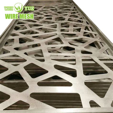 Aluminum Perforated Customized Pattern Laser Metal Sheet For Facade