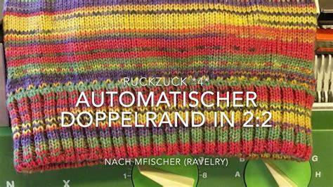 Ruckzuck Automatischer Doppelbund In Strickmaschine Anleitung