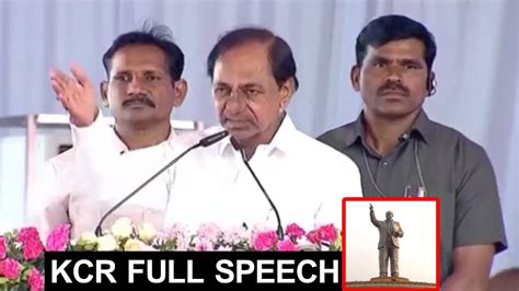 Kcr Full Speech At Dr Br Ambedkar Ft Statue Unveiling Cm Kcr Dr