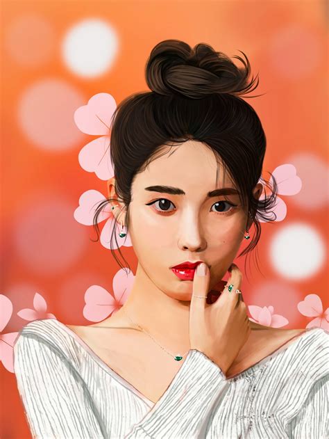 Iu 아이유 Portrait Illustration Fanart By Rod In Procreate Domestika