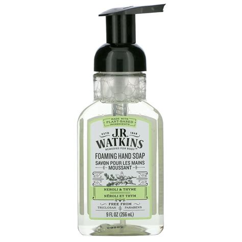 J R Watkins Foaming Hand Soap Neroli And Thyme 9 Fl Oz 266 Ml