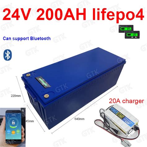 Gtk V Ah Lifepo Lithium Batterij Bluetooth Bms App S Voor W