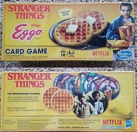 Stranger Things Netflix Series Kelloggs Eggo Collectors Card Game