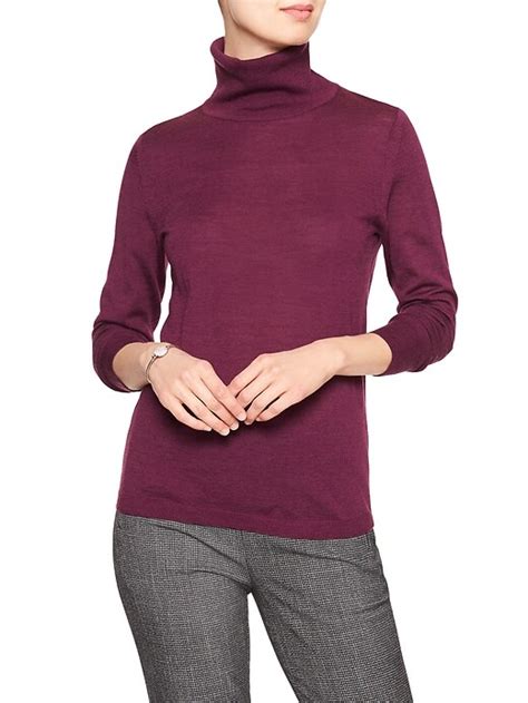 Machine Washable Merino Wool Turtleneck Banana Republic Factory