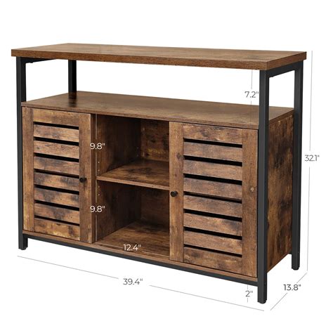 Vasagle Storage Sideboard Buffet Table Kitchen Cabinet Freestanding