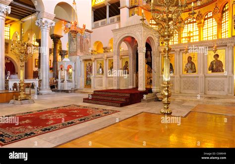 Interior Church Of Saint Demetrius Or Hagios Demetrio Thessaloniki