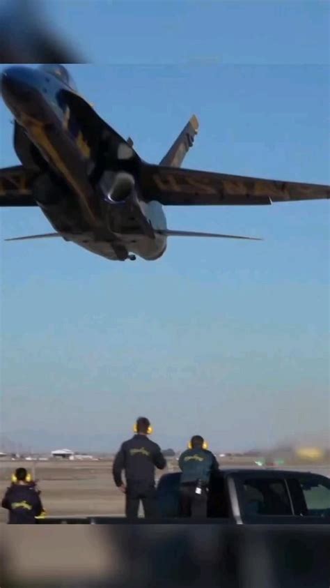 Us Navy Blue Angel Fly By Over The Head