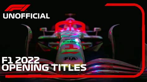 F1 2022 Unofficial Opening Titles Youtube