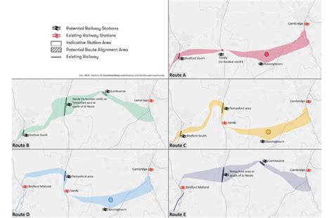 East West Rail Route Map