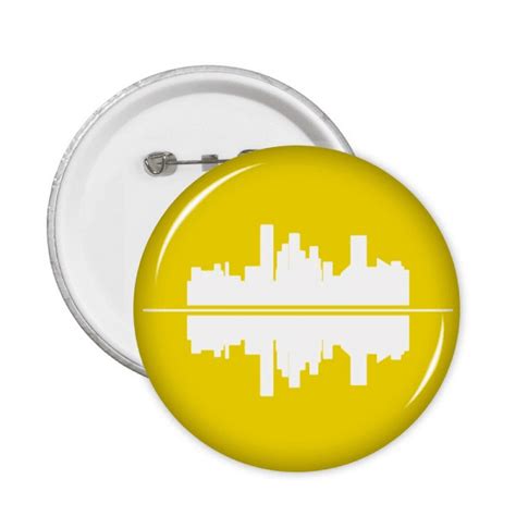 Cultural Symbol Reflection Urban Landscape Architecture Pins Badge