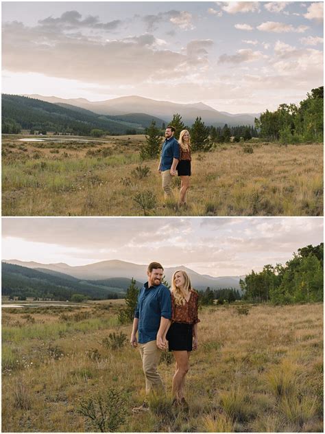 Julia Sam Kenosha Pass Fall Engagement Photos Denver Wedding