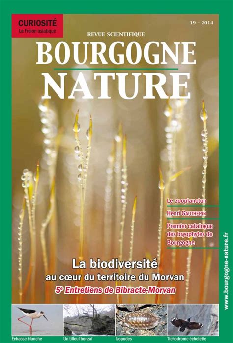 La Revue Scientifique Bfc Nature N°19 La Biodiversité Au Cœur Du