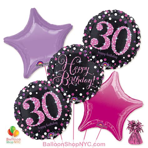 Sparkling Happy Birthday Holographic Mylar Balloon 18 Inch Balloon