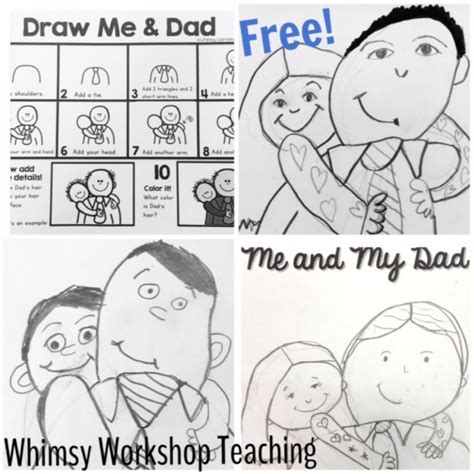 Fathers Day Directed Drawing Ideas Whimsy Workshop Teaching