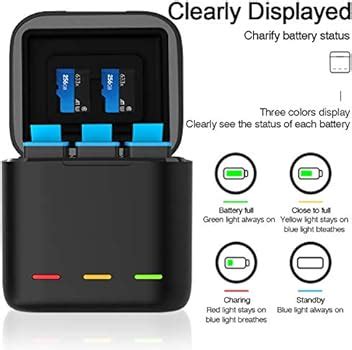 Chargeur De Batterie Double Batteries Enduro Gopro Hero