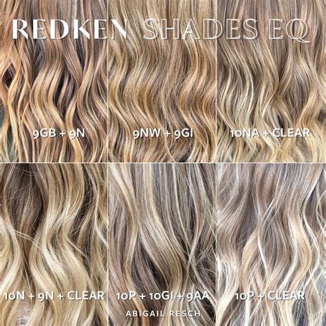 Redken Shades Eq Formulas Abigail Resch The Toner Bible Beige