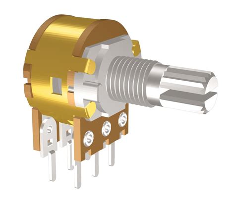 Mm Metal Shaft K Potentiometer Rotary Vertical Type With