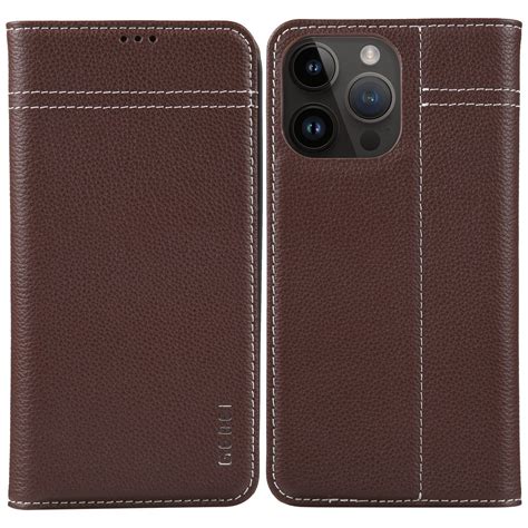 For Iphone Pro Max Gebei Top Grain Horizontal Flip Leather Phone