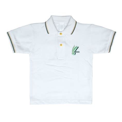 Polos Manga Corta Algod N Polyester Colegio Biling E